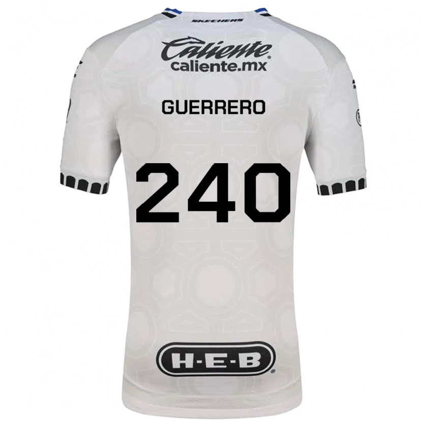 Danxen Børn Tlaloc Guerrero #240 Hvid Sort Blå Hjemmebane Spillertrøjer 2026/27 Trøje T-Shirt