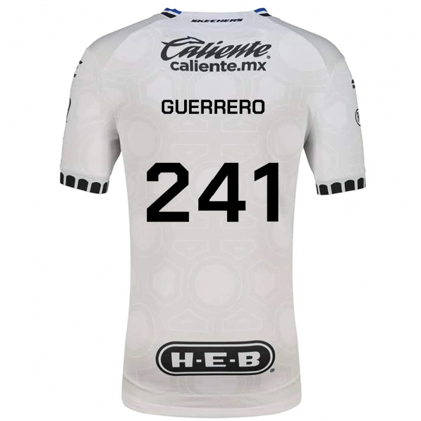 Danxen Børn Emiliano Guerrero #241 Hvid Sort Blå Hjemmebane Spillertrøjer 2026/27 Trøje T-Shirt
