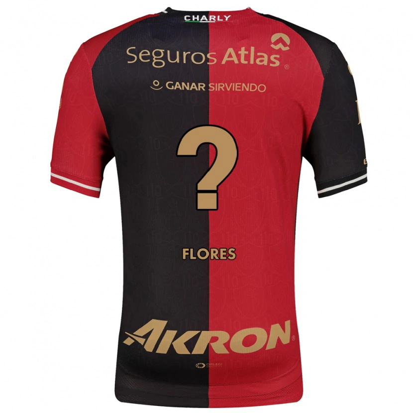 Danxen Børn Luis Flores #0 Rød Sort Brun Hjemmebane Spillertrøjer 2026/27 Trøje T-Shirt