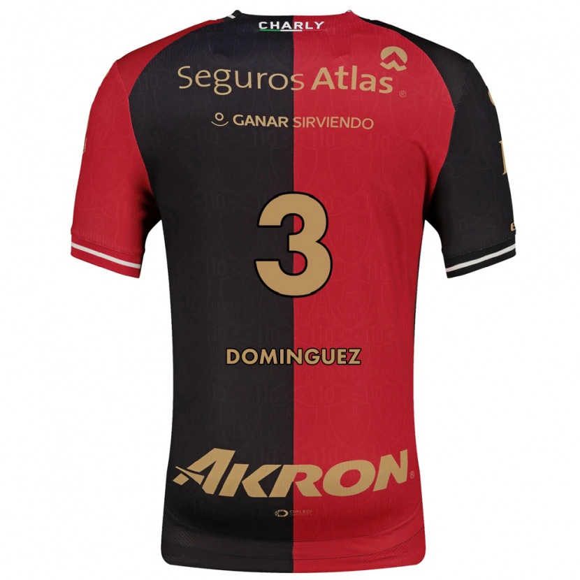 Danxen Børn Idekel Domínguez #3 Rød Sort Brun Hjemmebane Spillertrøjer 2026/27 Trøje T-Shirt