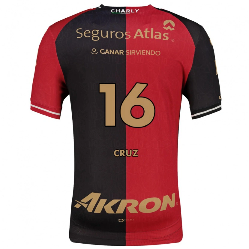 Danxen Børn Daniela Cruz #16 Rød Sort Brun Hjemmebane Spillertrøjer 2026/27 Trøje T-Shirt