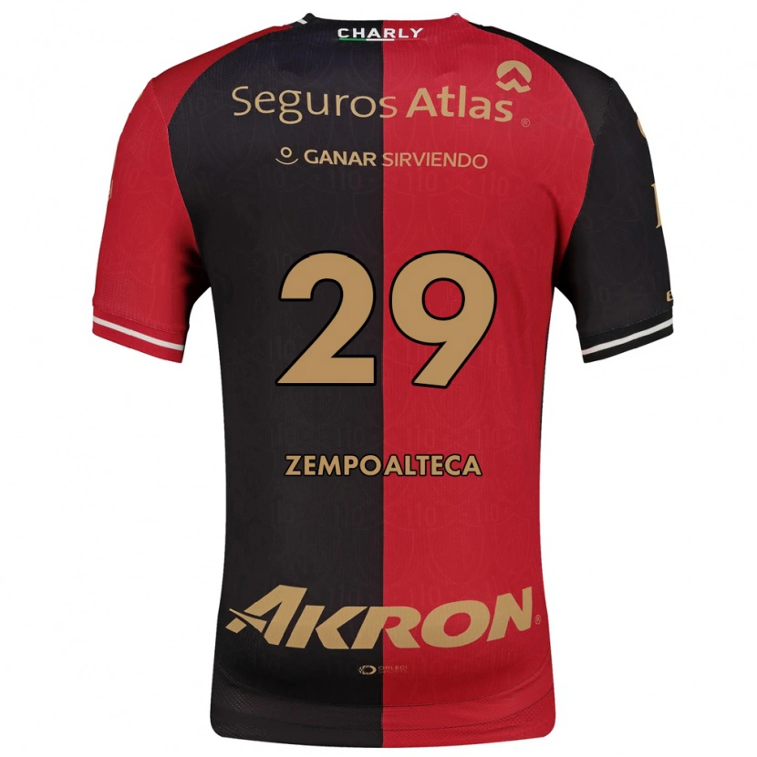Danxen Børn Karla Zempoalteca #29 Rød Sort Brun Hjemmebane Spillertrøjer 2026/27 Trøje T-Shirt