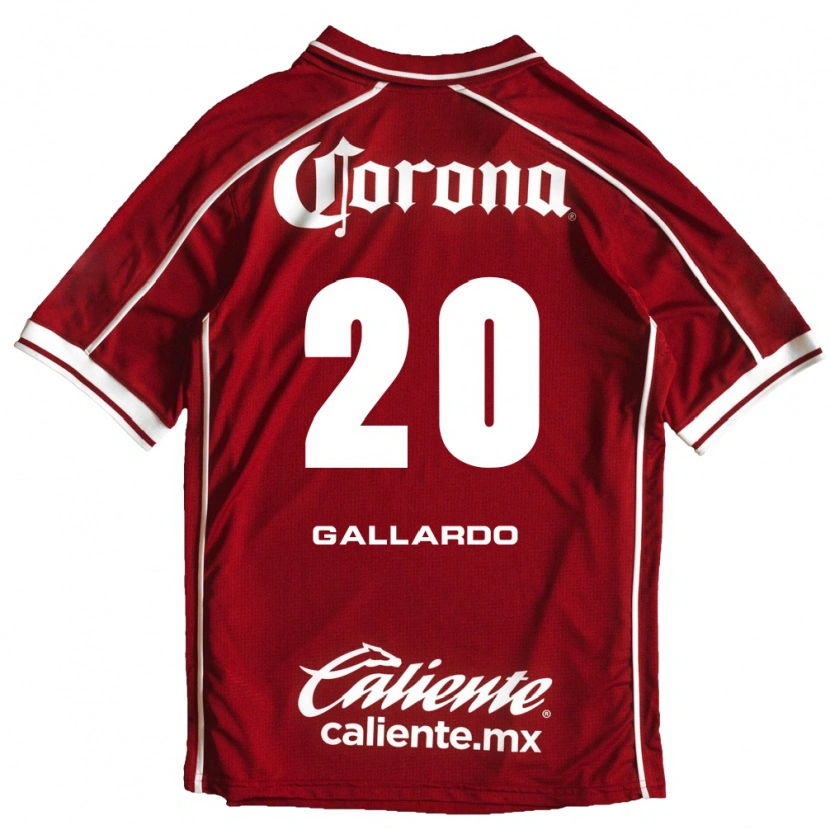 Danxen Børn Jesús Gallardo #20 Hvid Rød Hjemmebane Spillertrøjer 2026/27 Trøje T-Shirt