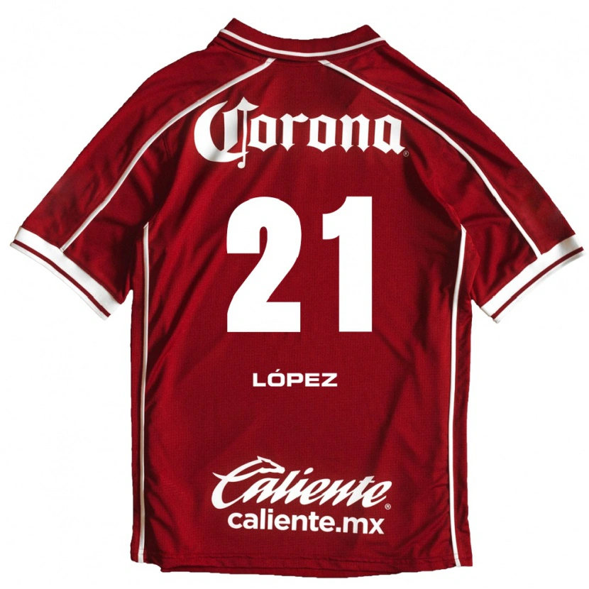 Danxen Børn Iván López #21 Hvid Rød Hjemmebane Spillertrøjer 2026/27 Trøje T-Shirt
