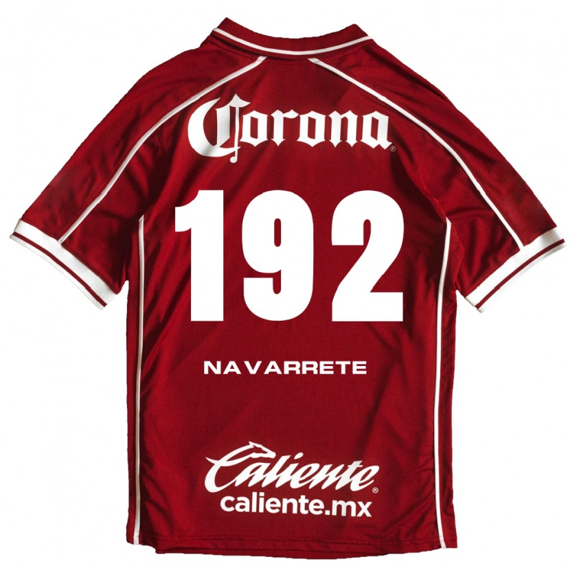 Danxen Børn Luis Navarrete #192 Hvid Rød Hjemmebane Spillertrøjer 2026/27 Trøje T-Shirt