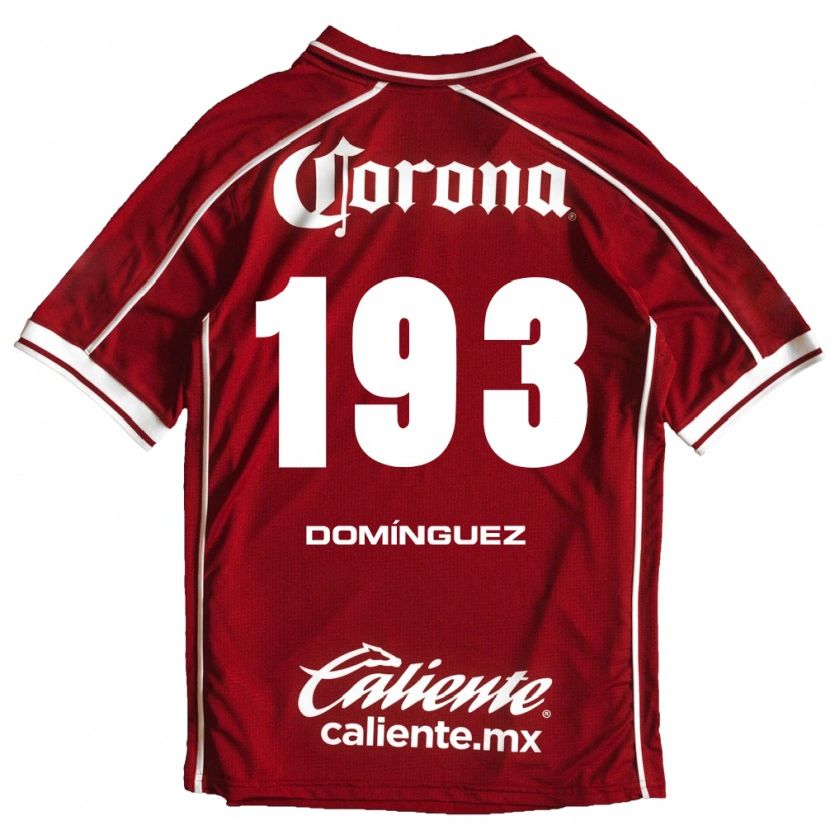 Danxen Børn Iker Domínguez #193 Hvid Rød Hjemmebane Spillertrøjer 2026/27 Trøje T-Shirt