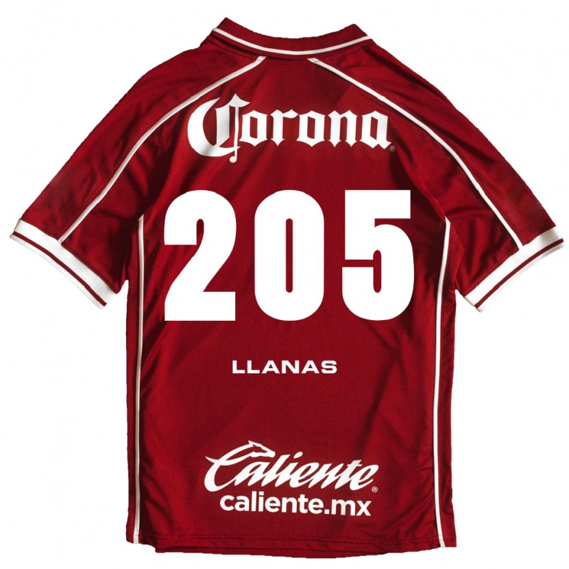 Danxen Børn Emmanuel Llanas #205 Hvid Rød Hjemmebane Spillertrøjer 2026/27 Trøje T-Shirt