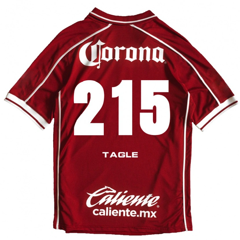 Danxen Børn Alessandro Tagle #215 Hvid Rød Hjemmebane Spillertrøjer 2026/27 Trøje T-Shirt