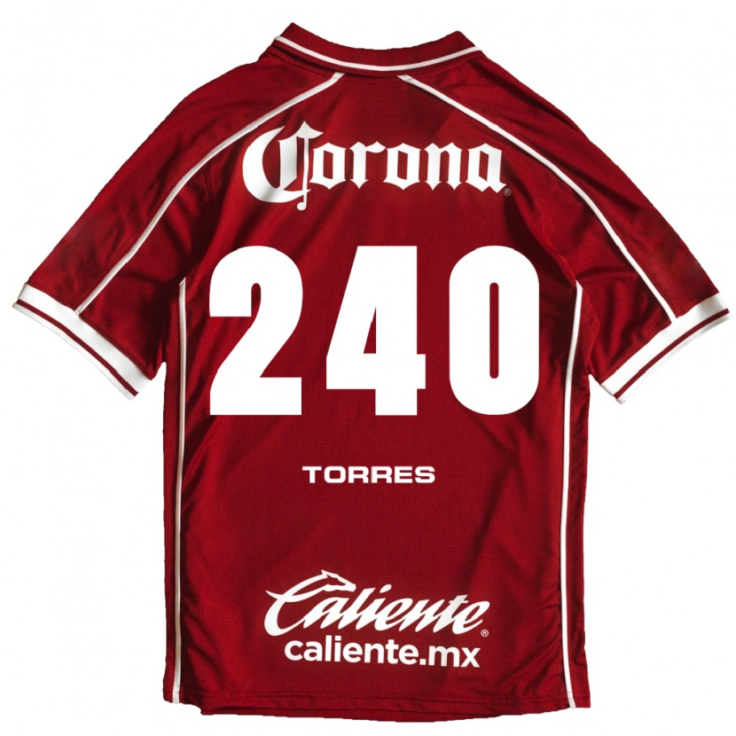 Danxen Børn Santiago Torres #240 Hvid Rød Hjemmebane Spillertrøjer 2026/27 Trøje T-Shirt