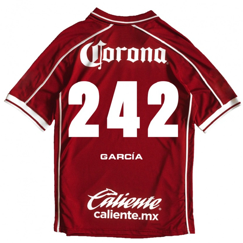 Danxen Børn Alejandro García #242 Hvid Rød Hjemmebane Spillertrøjer 2026/27 Trøje T-Shirt