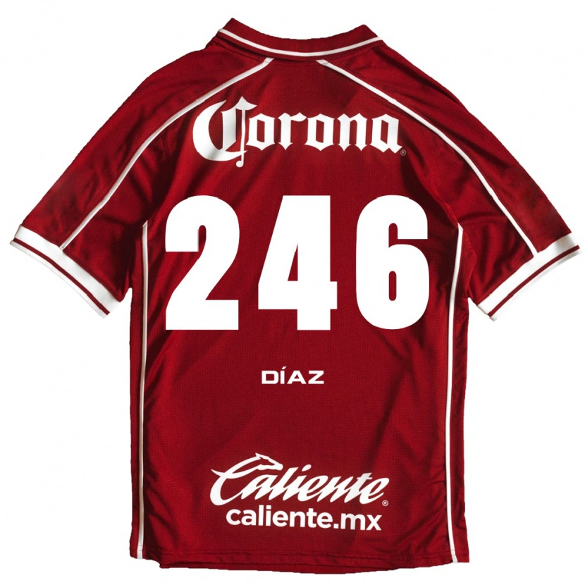 Danxen Børn César Díaz #246 Hvid Rød Hjemmebane Spillertrøjer 2026/27 Trøje T-Shirt