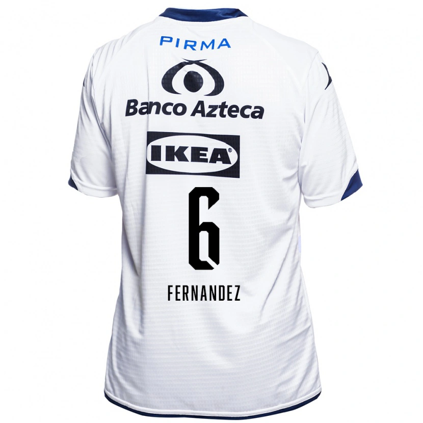 Danxen Børn Liliana Fernández #6 Hvid Sort Blå Hjemmebane Spillertrøjer 2026/27 Trøje T-Shirt