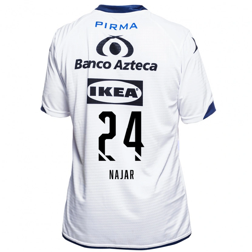 Danxen Børn Ivonne Najar #24 Hvid Sort Blå Hjemmebane Spillertrøjer 2026/27 Trøje T-Shirt