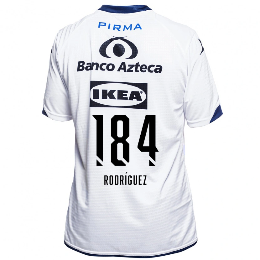 Danxen Børn Christopher Rodríguez #184 Hvid Sort Blå Hjemmebane Spillertrøjer 2026/27 Trøje T-Shirt