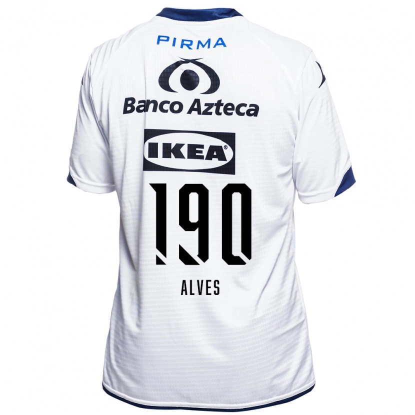 Danxen Børn Fabricio Alves #190 Hvid Sort Blå Hjemmebane Spillertrøjer 2026/27 Trøje T-Shirt