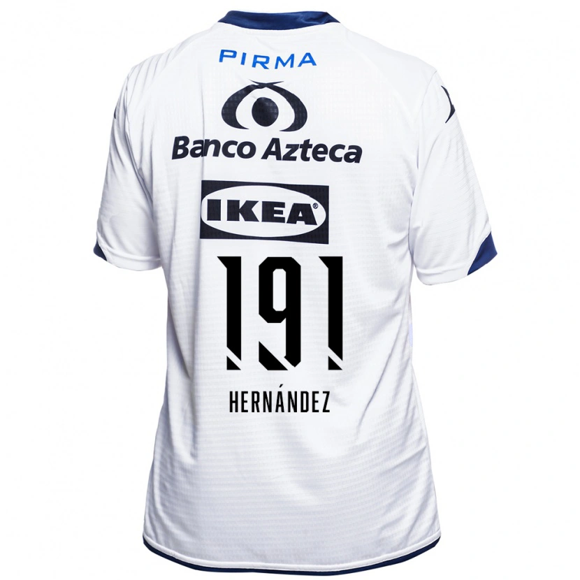 Danxen Børn Brian Hernández #191 Hvid Sort Blå Hjemmebane Spillertrøjer 2026/27 Trøje T-Shirt