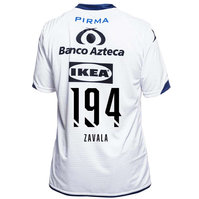 Danxen Børn Arath Zavala #194 Hvid Sort Blå Hjemmebane Spillertrøjer 2026/27 Trøje T-Shirt