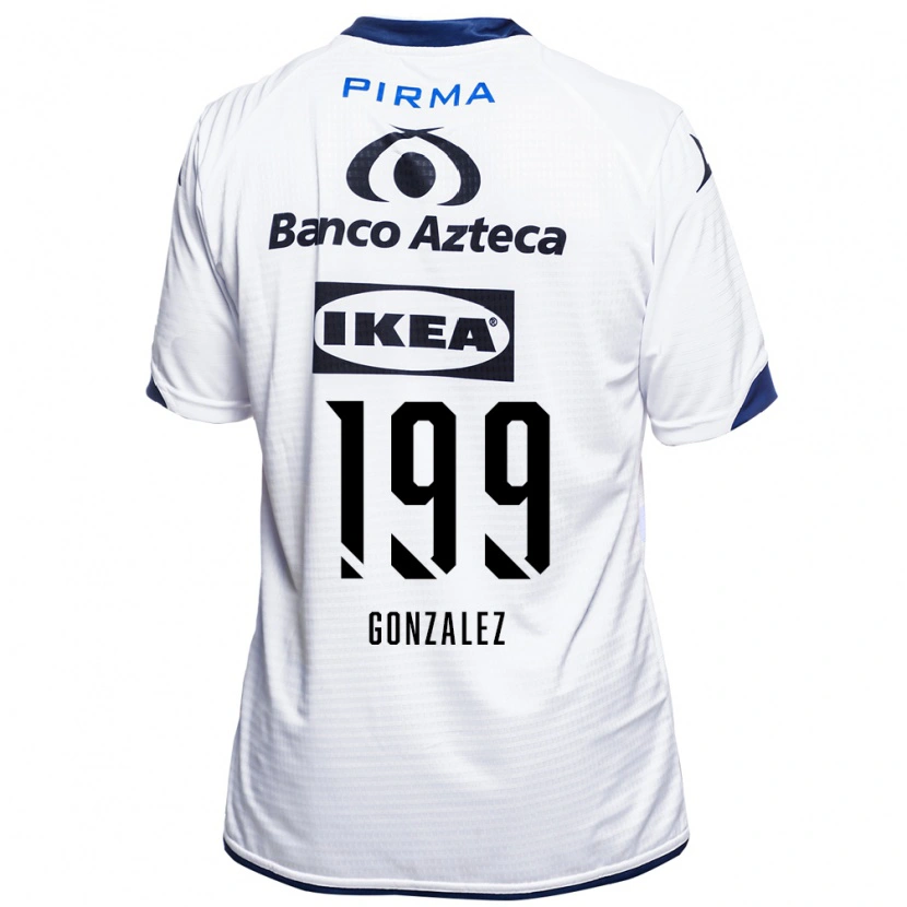 Danxen Børn Samuel González #199 Hvid Sort Blå Hjemmebane Spillertrøjer 2026/27 Trøje T-Shirt