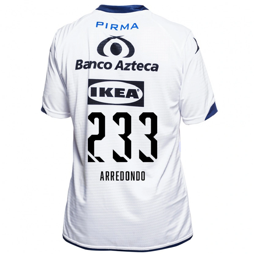 Danxen Børn Ángel Arredondo #233 Hvid Sort Blå Hjemmebane Spillertrøjer 2026/27 Trøje T-Shirt