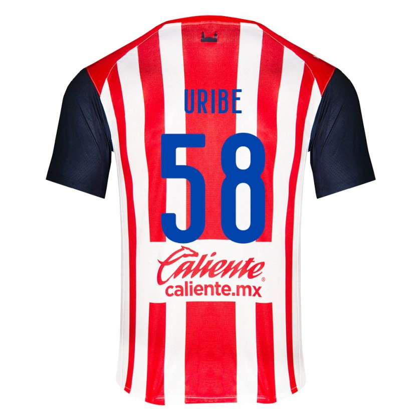 Danxen Børn Juan Uribe #58 Rød Sort Hvid Hjemmebane Spillertrøjer 2026/27 Trøje T-Shirt