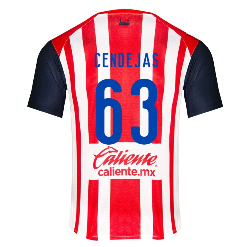 Danxen Børn Matías Cendejas #63 Rød Sort Hvid Hjemmebane Spillertrøjer 2026/27 Trøje T-Shirt