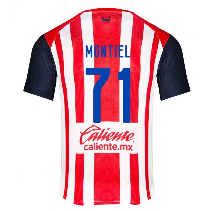 Danxen Børn Erick Montiel #71 Rød Sort Hvid Hjemmebane Spillertrøjer 2026/27 Trøje T-Shirt
