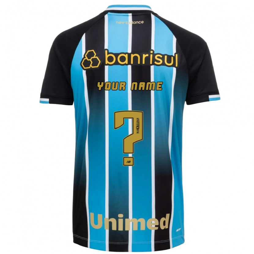 Danxen Børn Dit Navn #0 Blå Brun Sort Hjemmebane Spillertrøjer 2026/27 Trøje T-Shirt