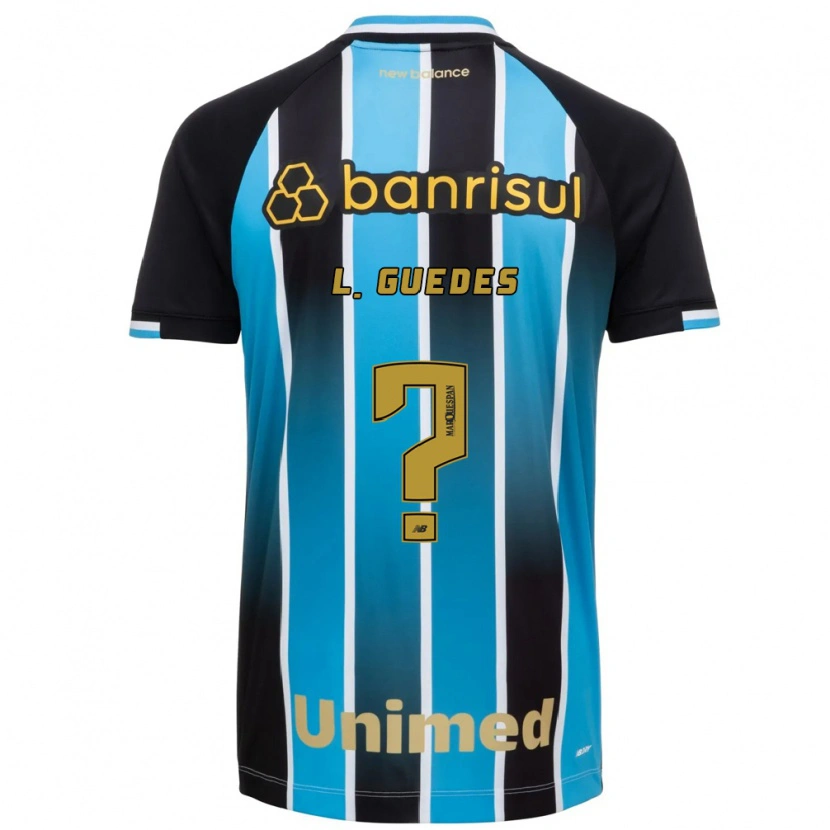 Danxen Børn Luis Guedes #0 Blå Brun Sort Hjemmebane Spillertrøjer 2026/27 Trøje T-Shirt