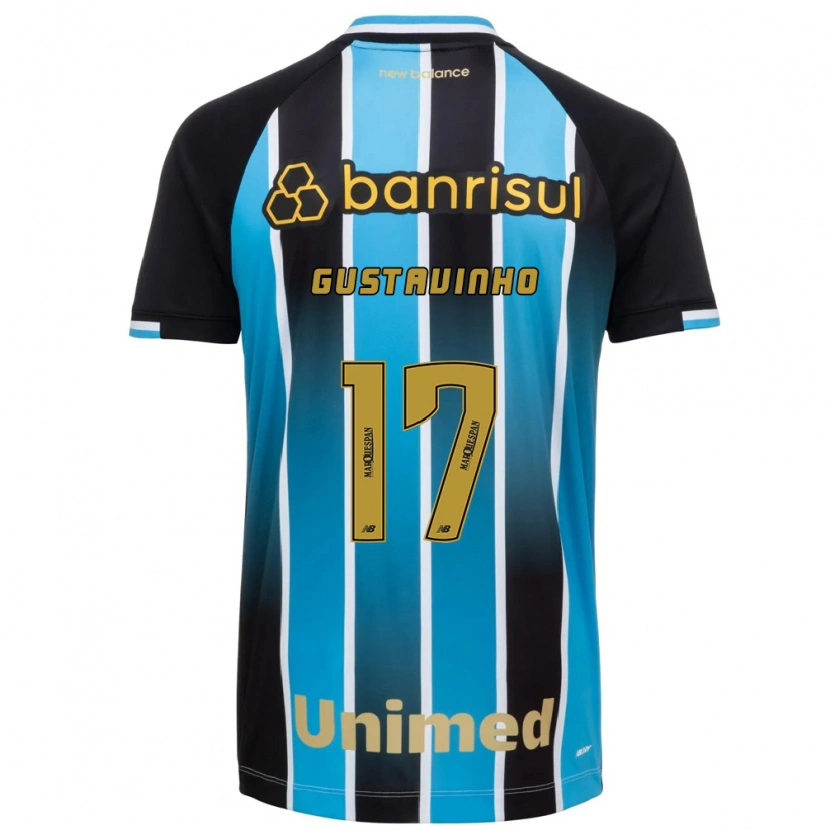 Danxen Børn Gustavinho #17 Blå Brun Sort Hjemmebane Spillertrøjer 2026/27 Trøje T-Shirt