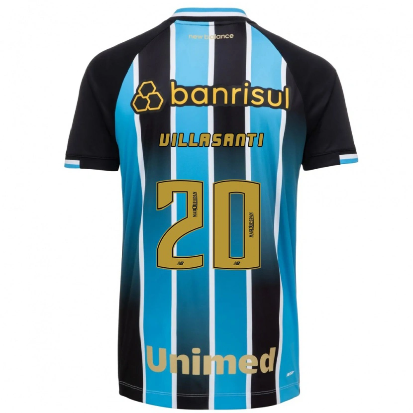 Danxen Børn Mathías Villasanti #20 Blå Brun Sort Hjemmebane Spillertrøjer 2026/27 Trøje T-Shirt