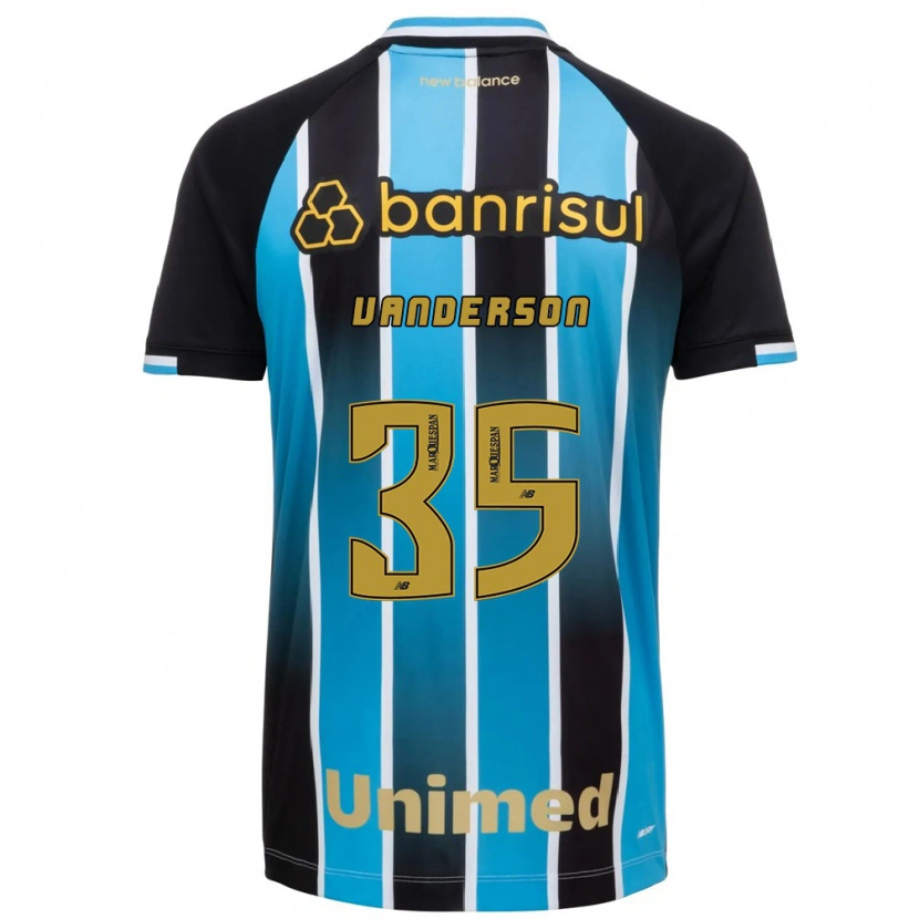 Danxen Børn Vanderson #35 Blå Brun Sort Hjemmebane Spillertrøjer 2026/27 Trøje T-Shirt