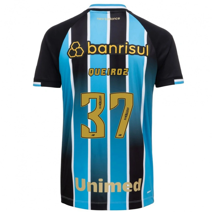 Danxen Børn Du Queiroz #37 Blå Brun Sort Hjemmebane Spillertrøjer 2026/27 Trøje T-Shirt