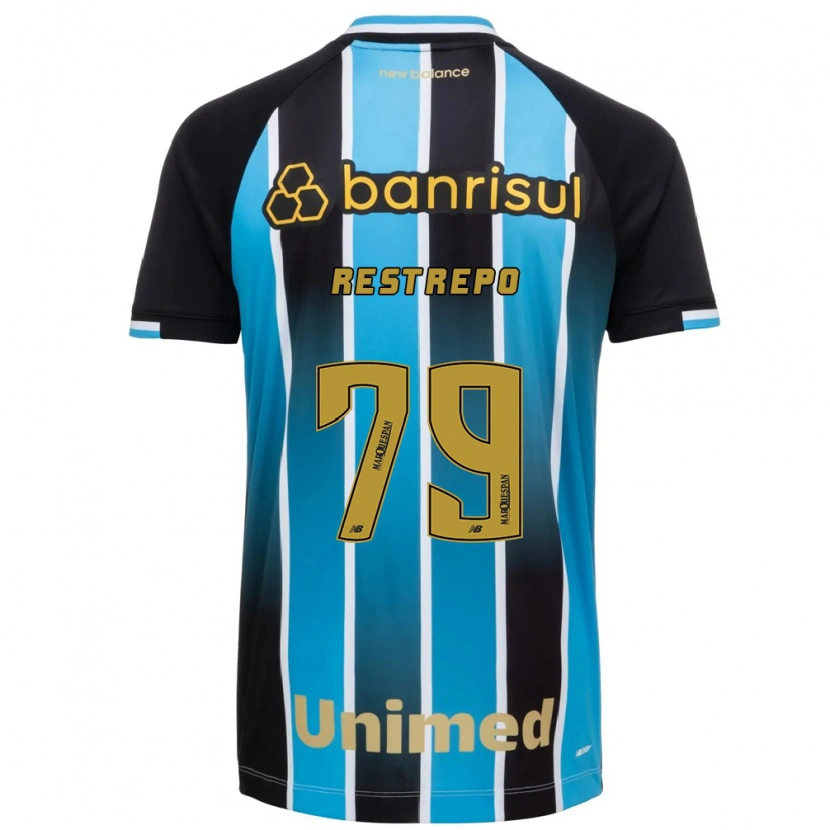 Danxen Børn Kelly Restrepo #79 Blå Brun Sort Hjemmebane Spillertrøjer 2026/27 Trøje T-Shirt