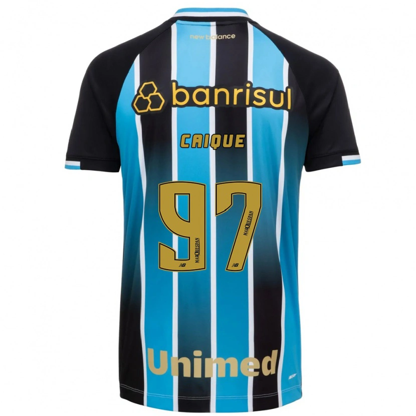 Danxen Børn Caíque #97 Blå Brun Sort Hjemmebane Spillertrøjer 2026/27 Trøje T-Shirt