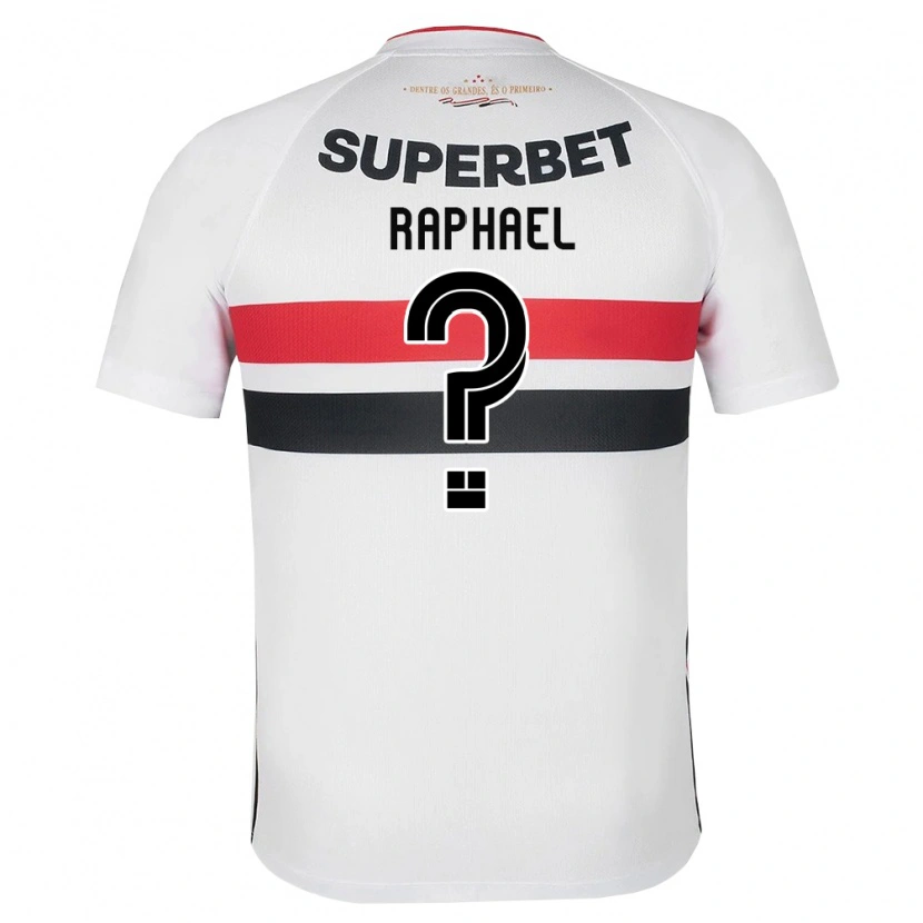Danxen Børn Raphael #0 Hvid Rød Sort Hjemmebane Spillertrøjer 2026/27 Trøje T-Shirt