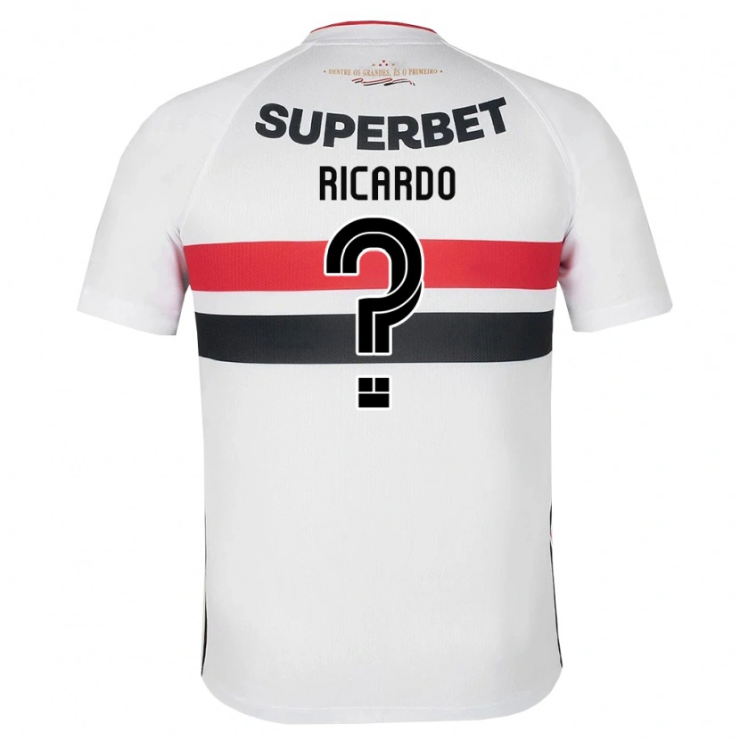 Danxen Børn João Ricardo #0 Hvid Rød Sort Hjemmebane Spillertrøjer 2026/27 Trøje T-Shirt