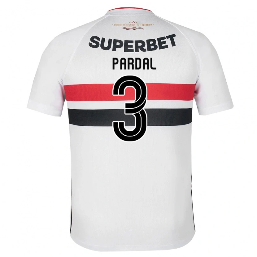 Danxen Børn Pardal #3 Hvid Rød Sort Hjemmebane Spillertrøjer 2026/27 Trøje T-Shirt