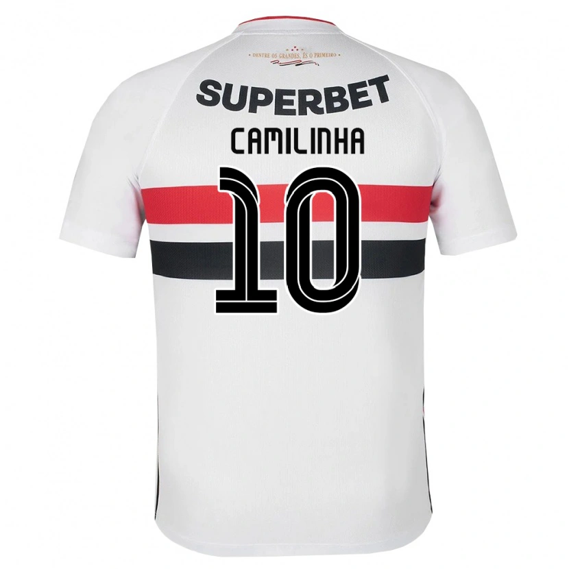 Danxen Børn Camilinha #10 Hvid Rød Sort Hjemmebane Spillertrøjer 2026/27 Trøje T-Shirt