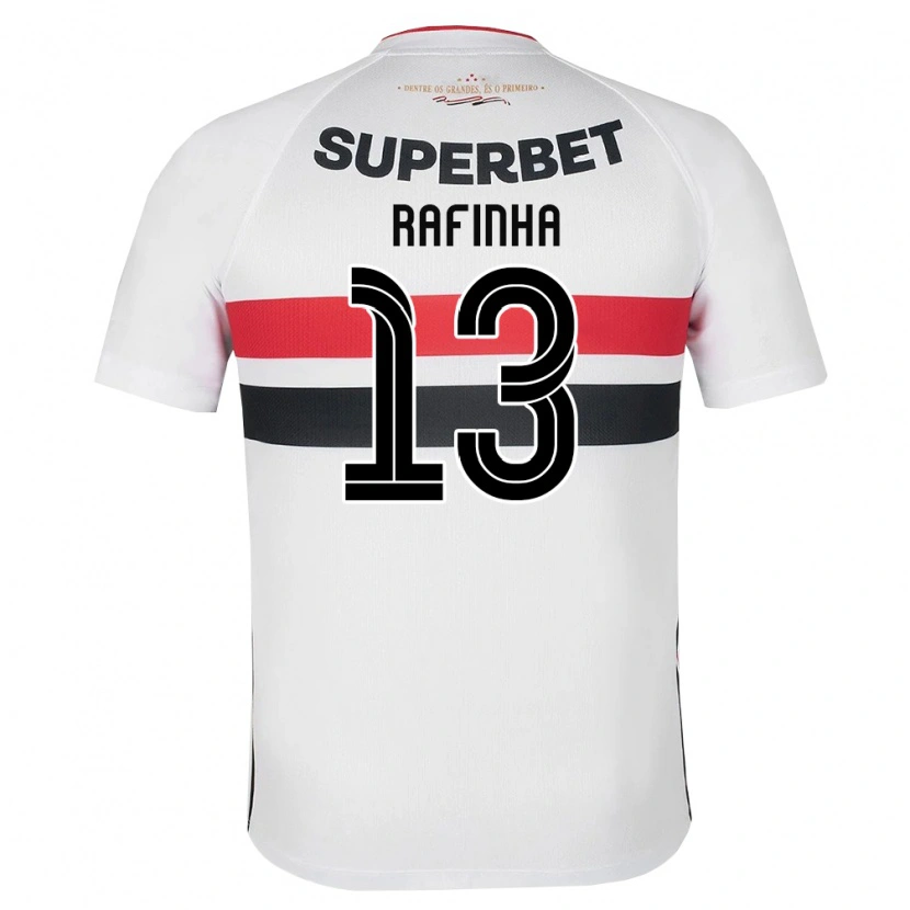 Danxen Børn Rafinha #13 Hvid Rød Sort Hjemmebane Spillertrøjer 2026/27 Trøje T-Shirt