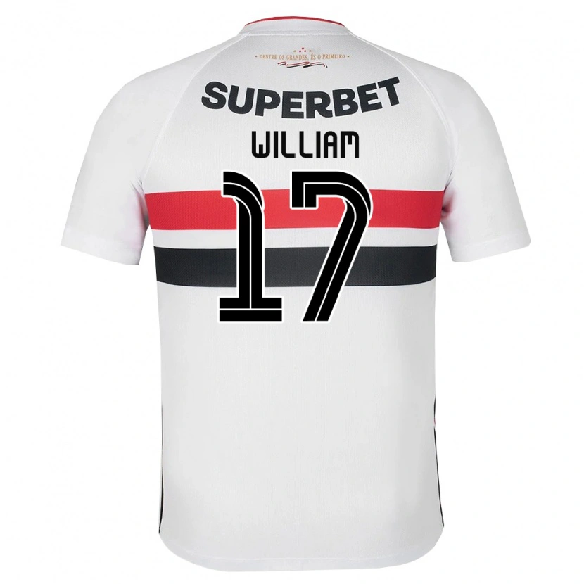 Danxen Børn William #17 Hvid Rød Sort Hjemmebane Spillertrøjer 2026/27 Trøje T-Shirt