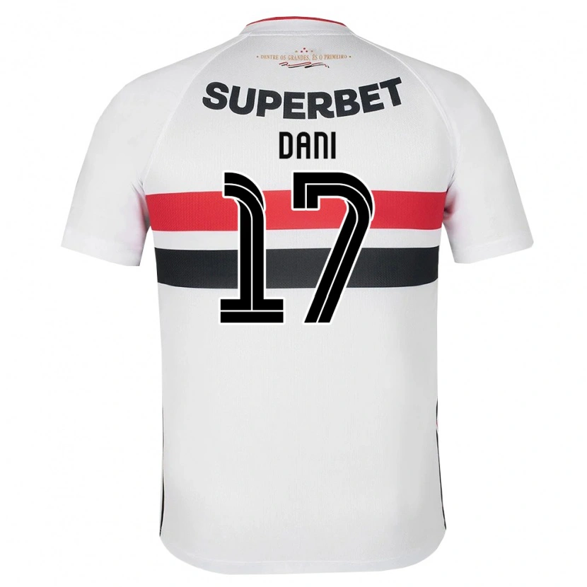 Danxen Børn Dani #17 Hvid Rød Sort Hjemmebane Spillertrøjer 2026/27 Trøje T-Shirt