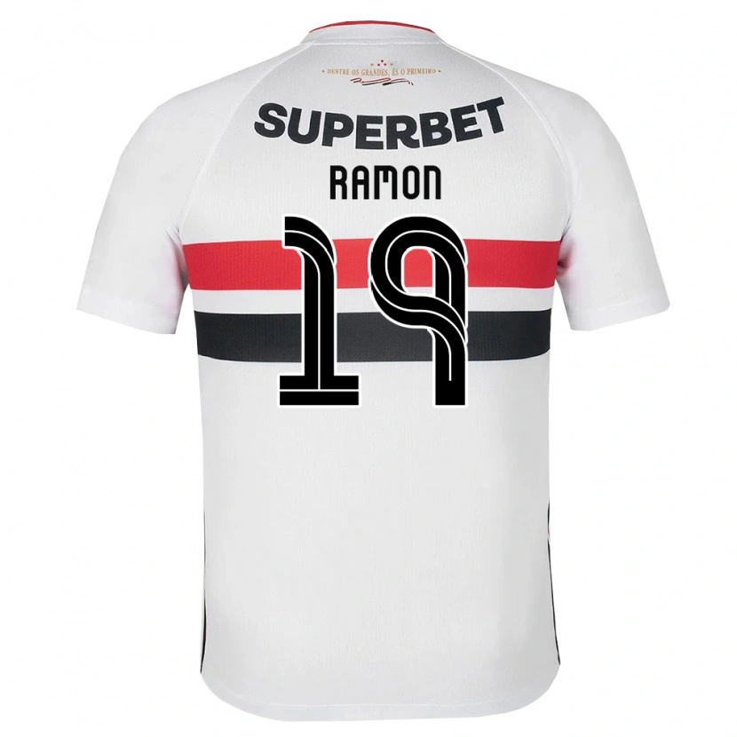 Danxen Børn Lucas Ramon #19 Hvid Rød Sort Hjemmebane Spillertrøjer 2026/27 Trøje T-Shirt