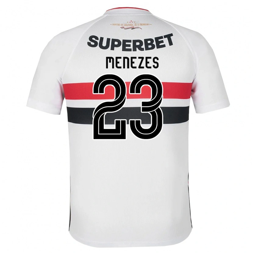 Danxen Børn Bia Menezes #23 Hvid Rød Sort Hjemmebane Spillertrøjer 2026/27 Trøje T-Shirt