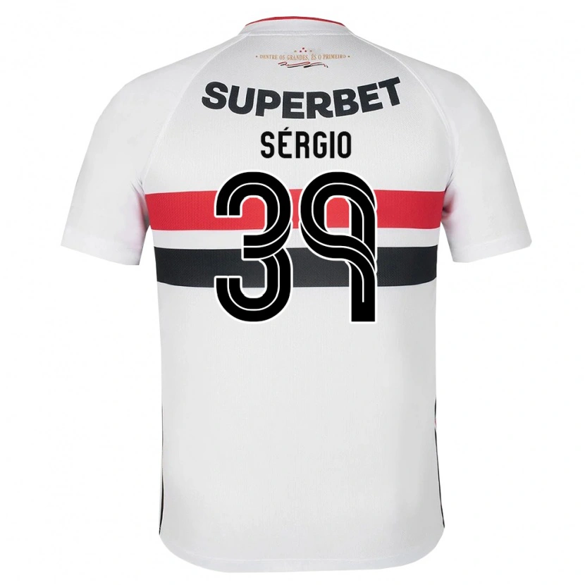 Danxen Børn Paulinho #39 Hvid Rød Sort Hjemmebane Spillertrøjer 2026/27 Trøje T-Shirt