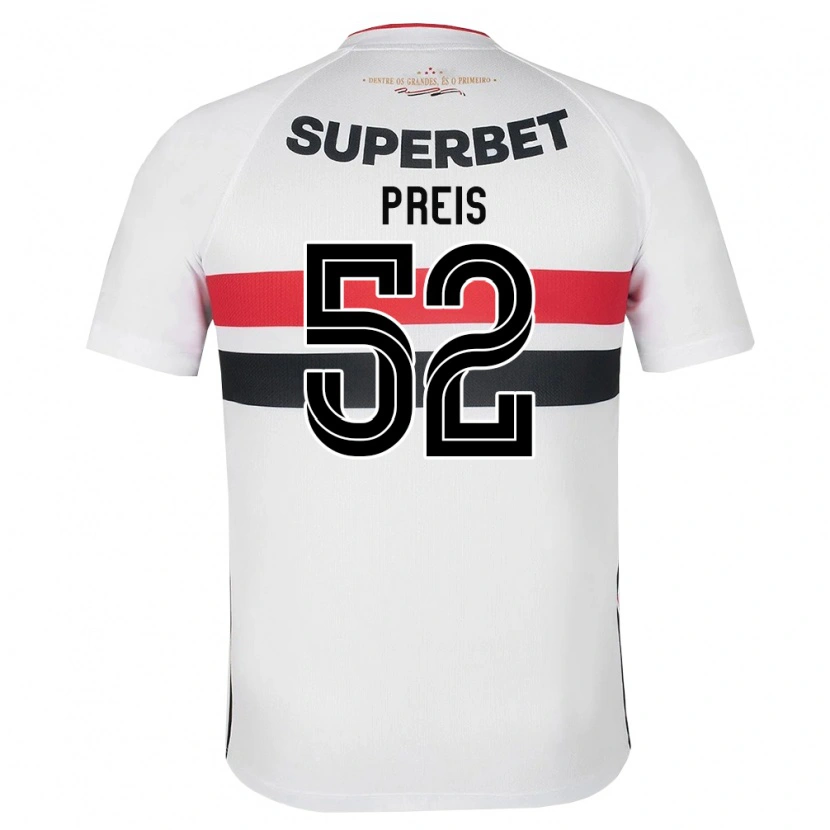 Danxen Børn Felipe Preis #52 Hvid Rød Sort Hjemmebane Spillertrøjer 2026/27 Trøje T-Shirt