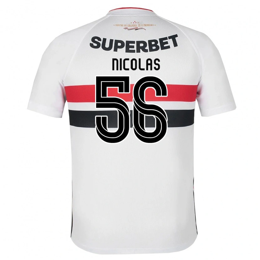 Danxen Børn Nicolas Bosshardt #56 Hvid Rød Sort Hjemmebane Spillertrøjer 2026/27 Trøje T-Shirt