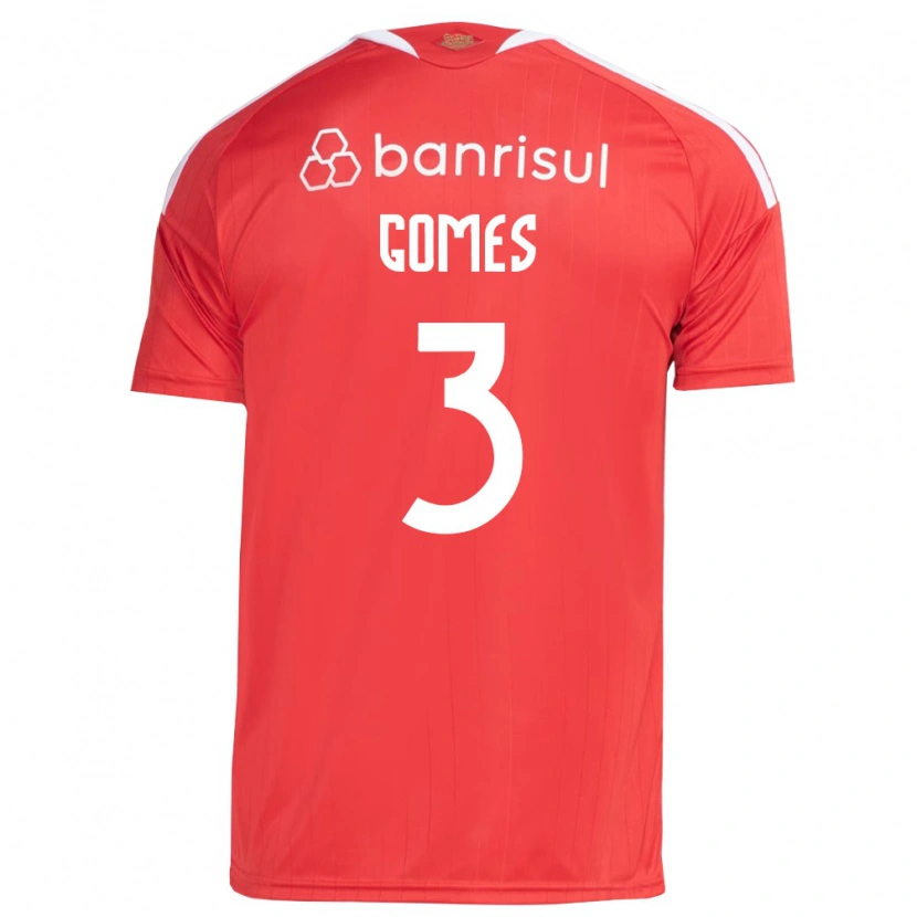 Danxen Børn Igor Gomes #3 Rød Hvid Hjemmebane Spillertrøjer 2026/27 Trøje T-Shirt