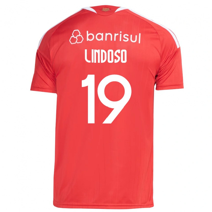 Danxen Børn Rodrigo Lindoso #19 Rød Hvid Hjemmebane Spillertrøjer 2026/27 Trøje T-Shirt