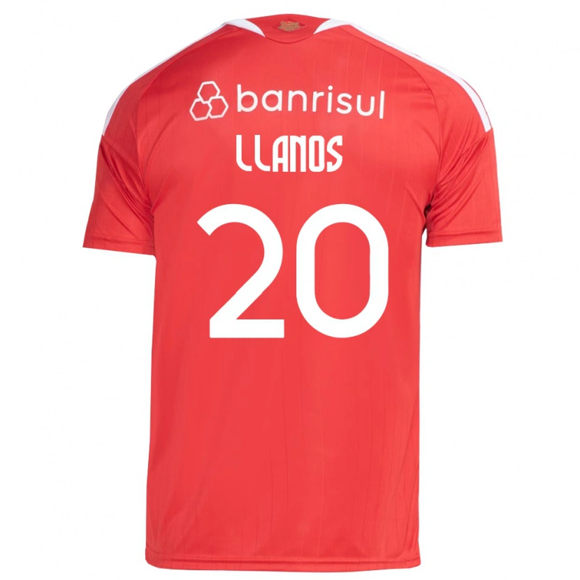 Danxen Børn Pati Llanos #20 Rød Hvid Hjemmebane Spillertrøjer 2026/27 Trøje T-Shirt