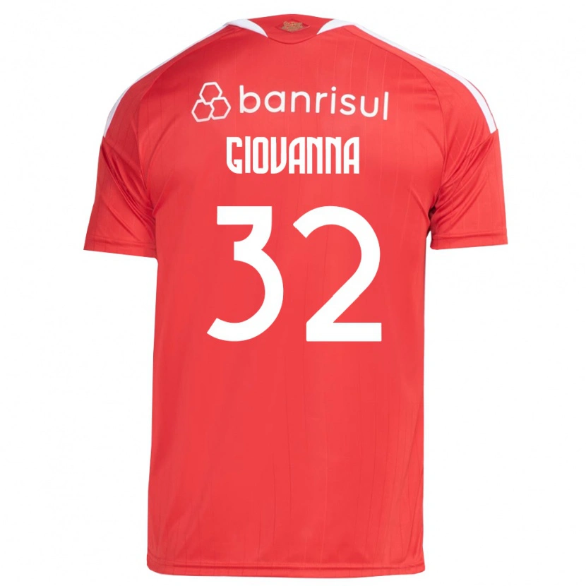 Danxen Børn Giulia Giovanna #32 Rød Hvid Hjemmebane Spillertrøjer 2026/27 Trøje T-Shirt